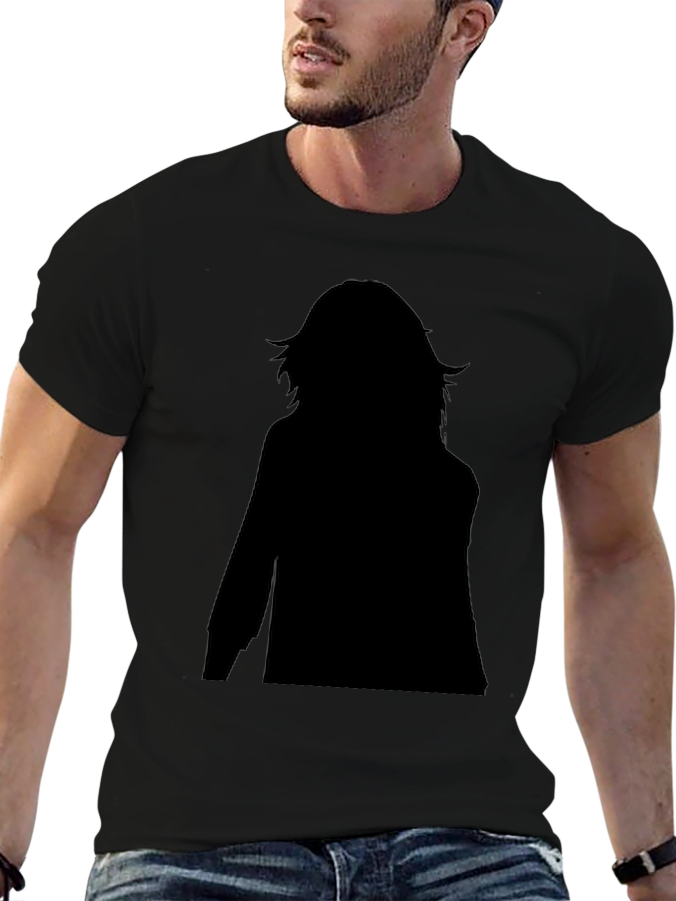 Black Silhouette Graphic T-Shirt - Stylish & Unique
