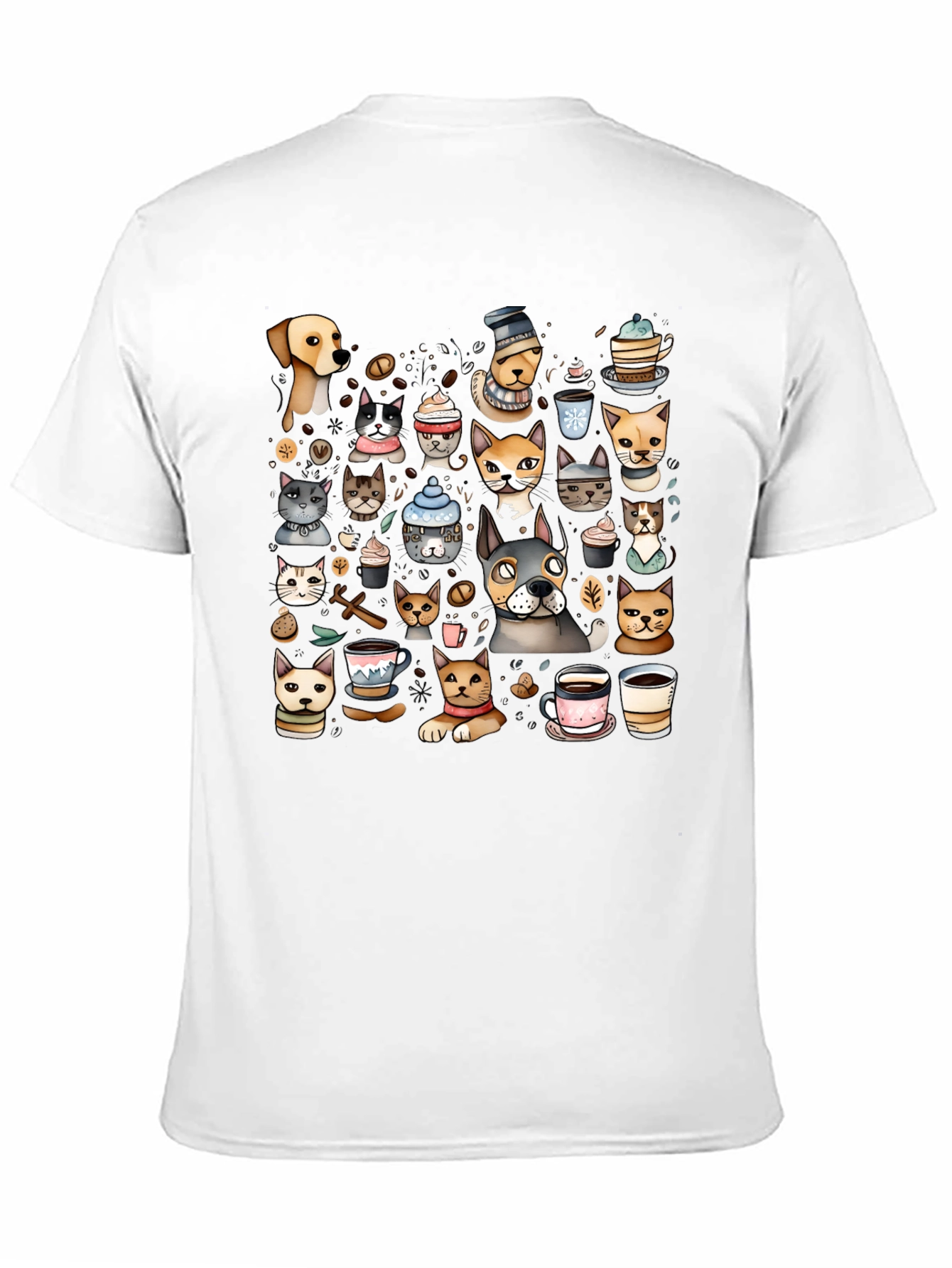Cats & Coffee Graphic Tee