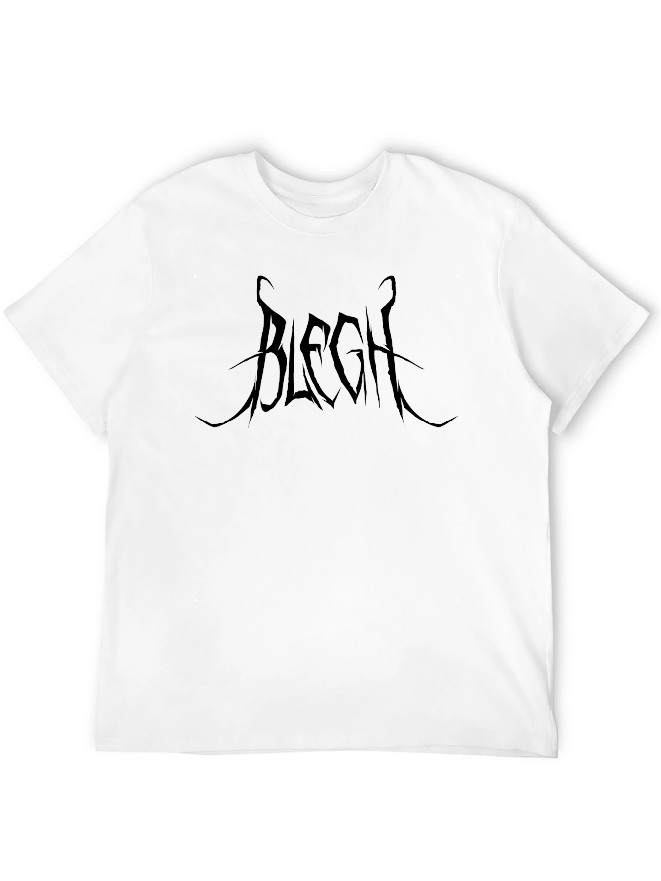 BLEGH Black Graphic Tee - Metalcore Style