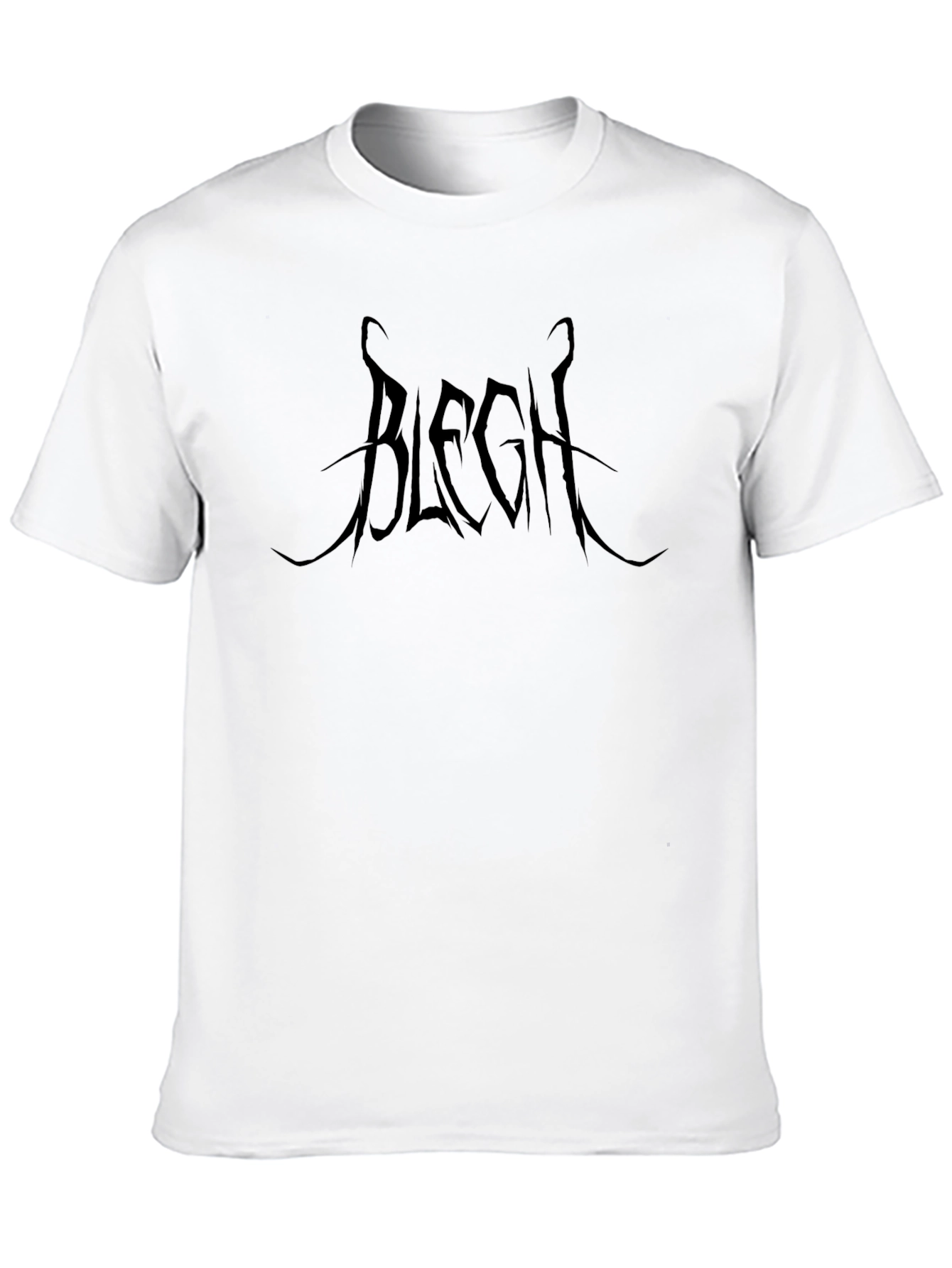 BLEGH Black Graphic Tee - Metalcore Style