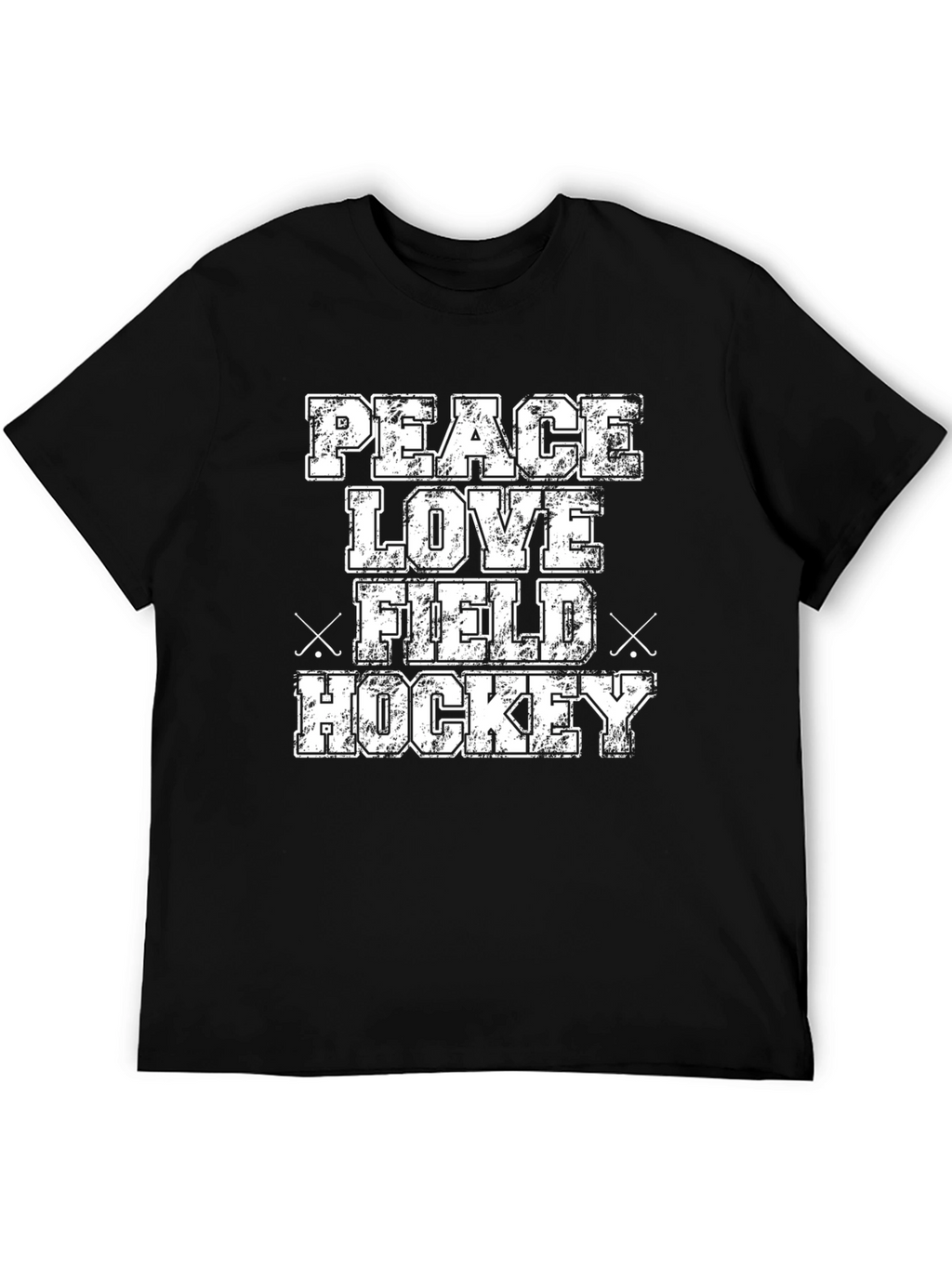 Peace Love Field Hockey Graphic T-Shirt