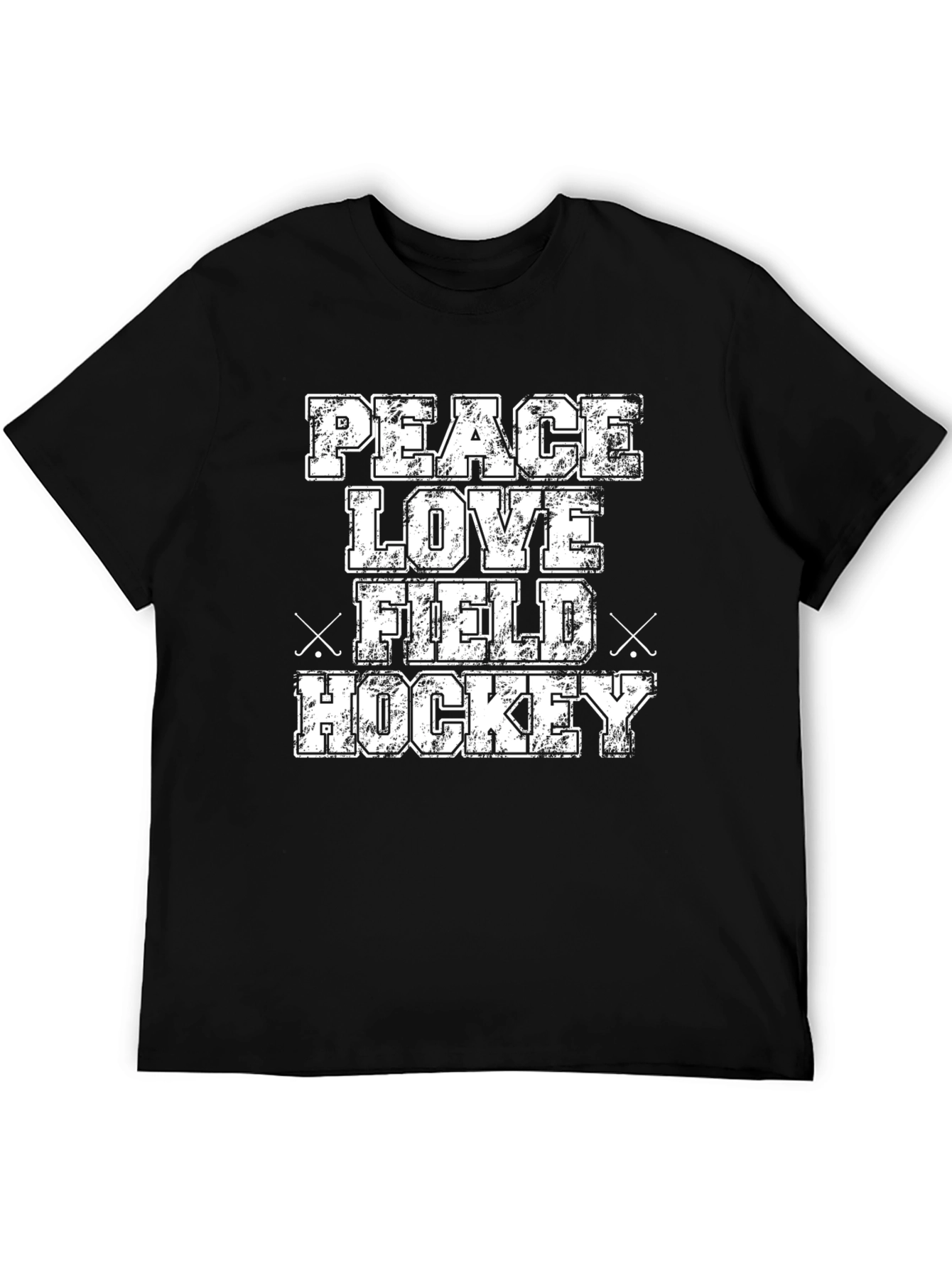 Peace Love Field Hockey Graphic T-Shirt