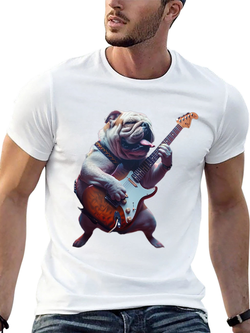 Bulldog Guitarist T-Shirt