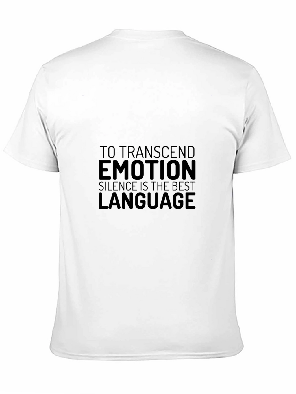 Emotion Silence Graphic Black T-Shirt