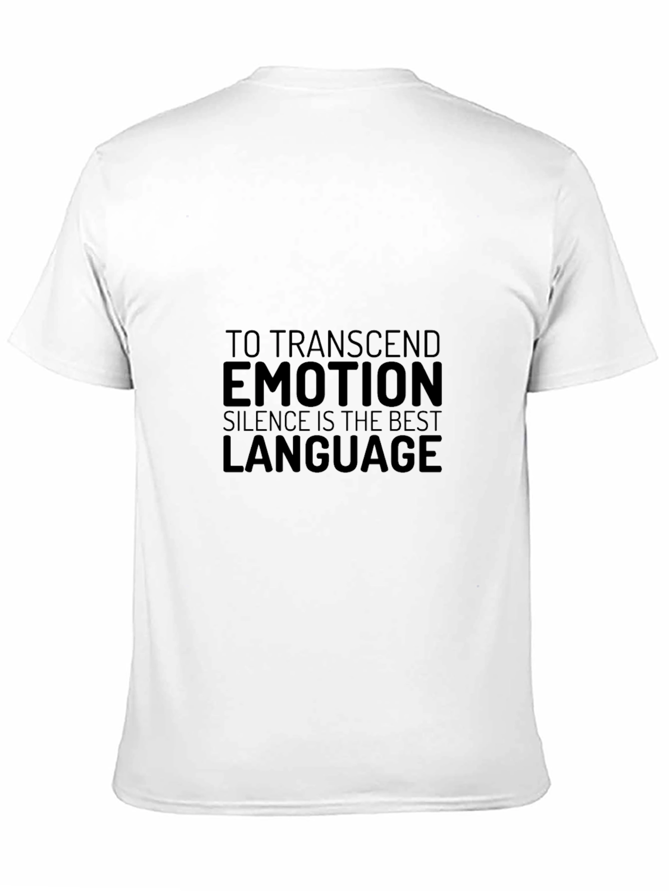 Emotion Silence Graphic Black T-Shirt