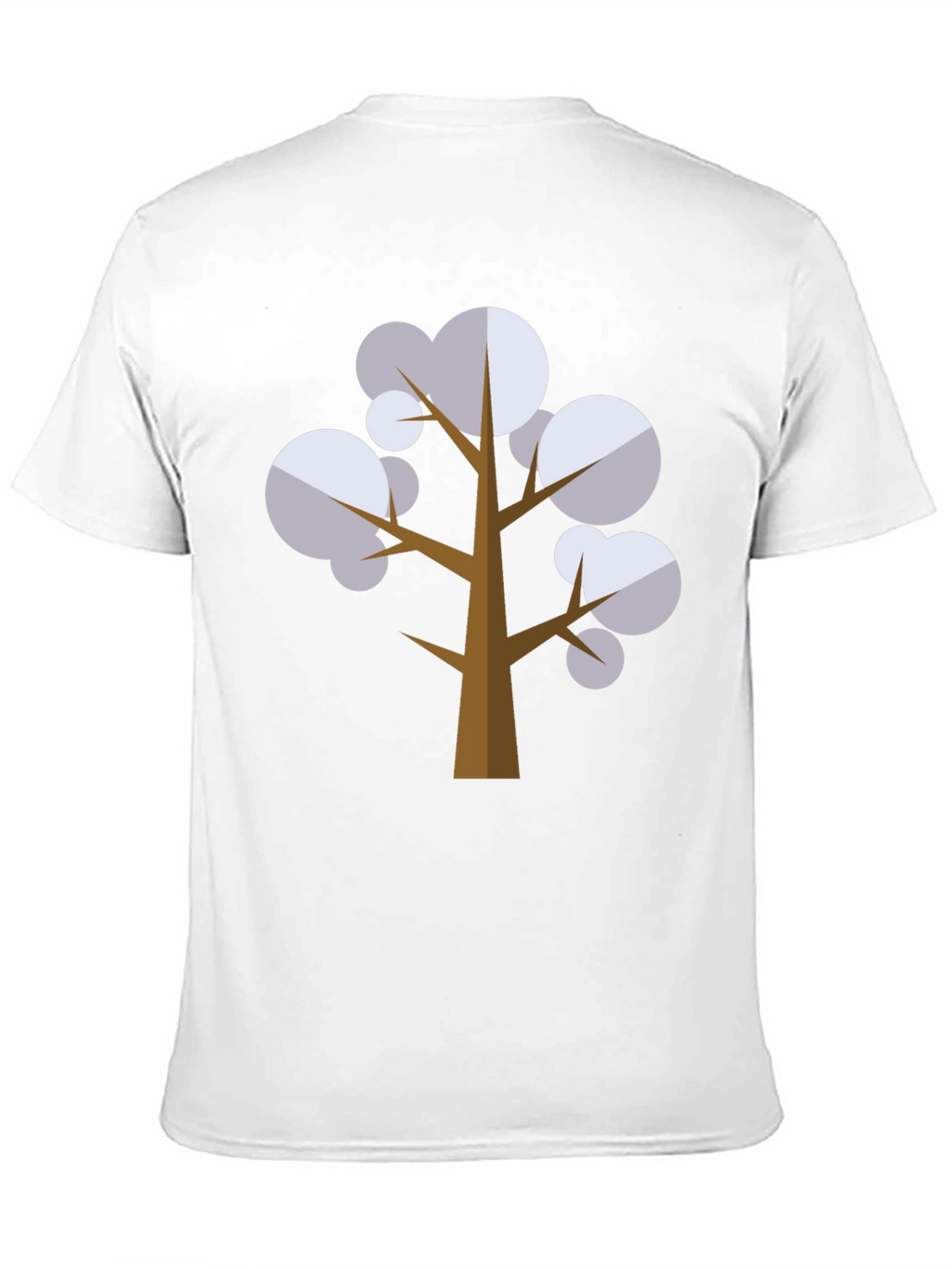 Geometric Tree Graphic Tee - Black