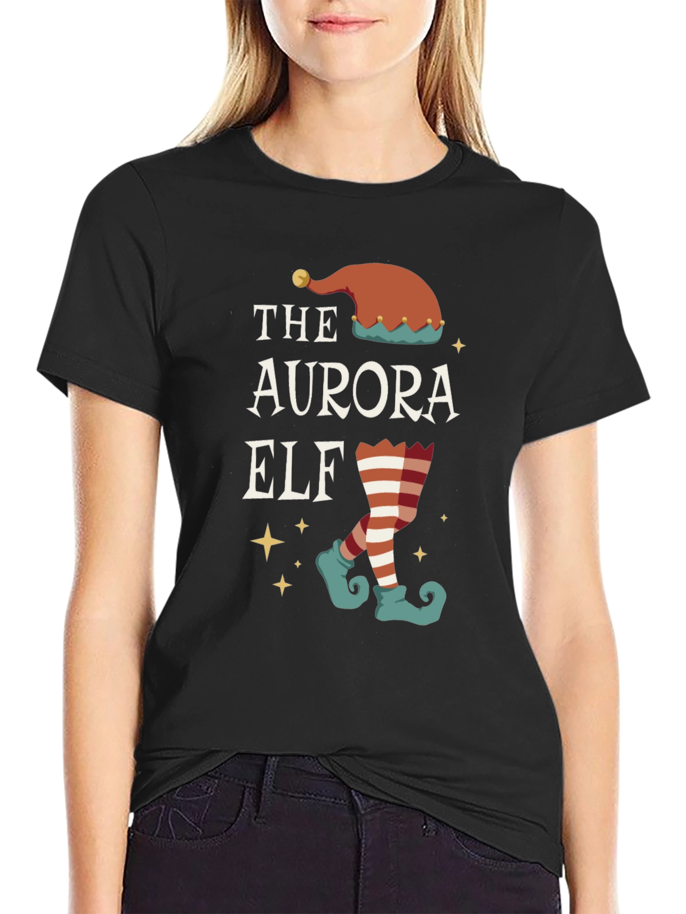 The Aurora Elf Christmas T-Shirt
