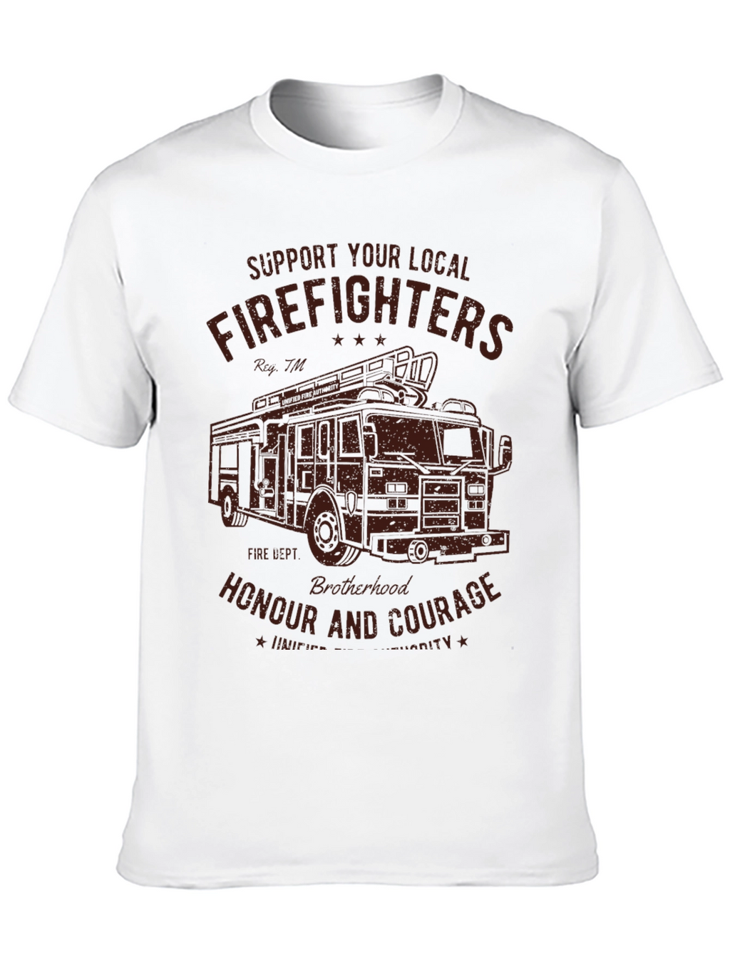 Firefighters Support Graphic Tee - Black