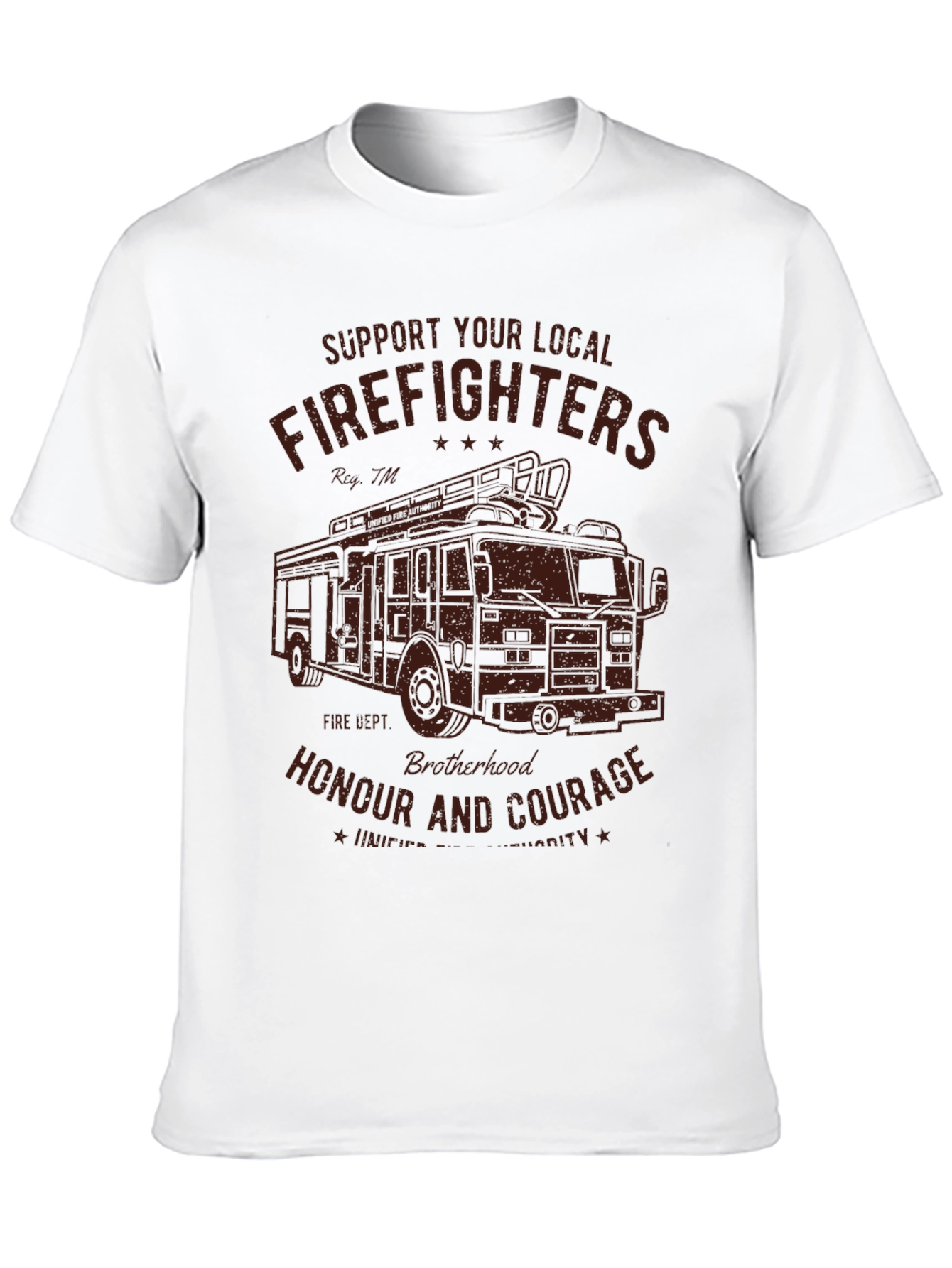Firefighters Support Graphic Tee - Black