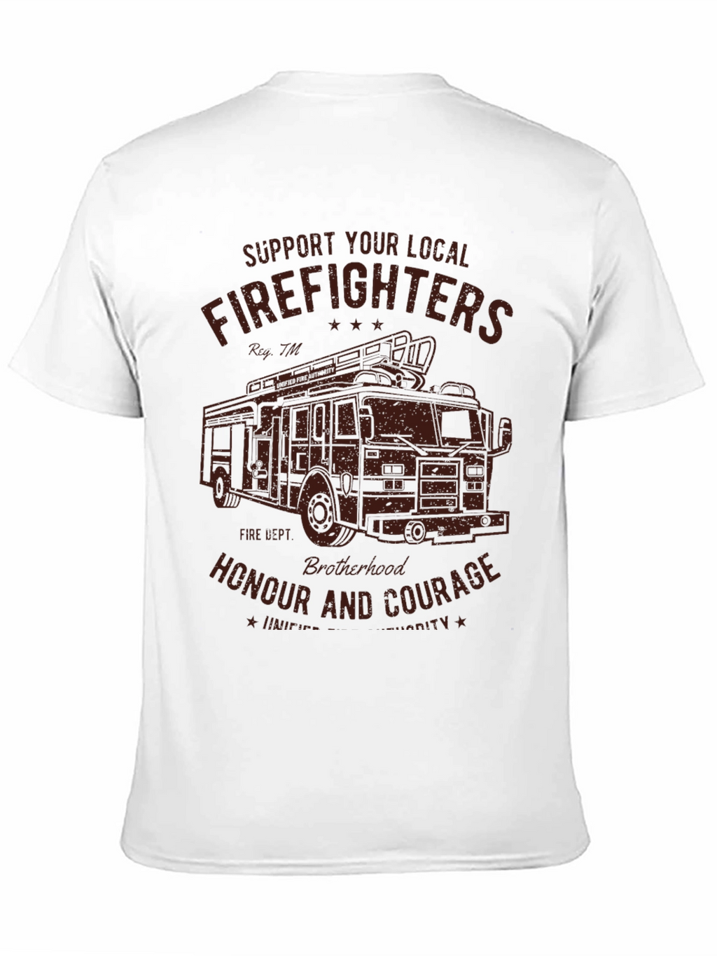 Firefighters Support Graphic Tee - Black