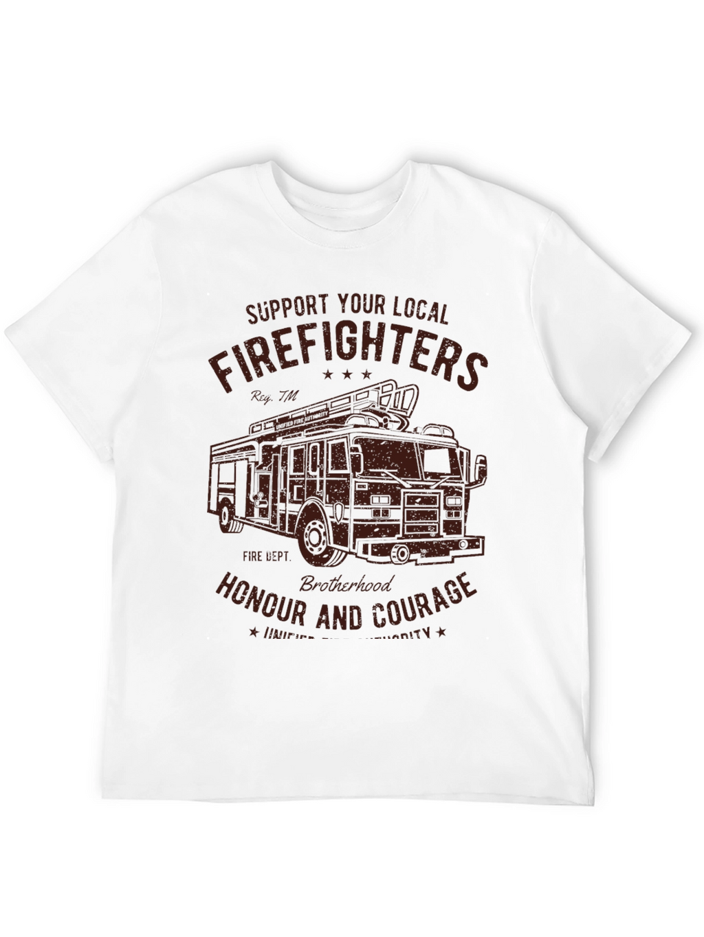 Firefighters Support Graphic Tee - Black