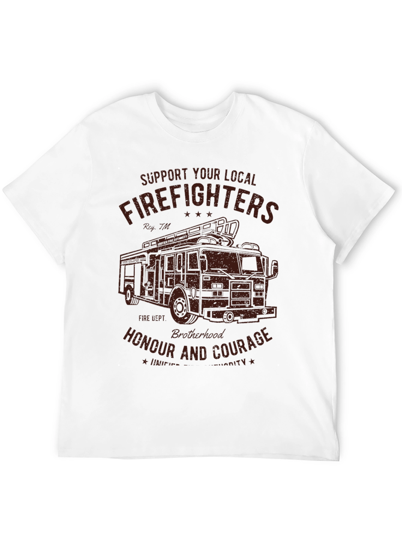 Firefighters Support Graphic Tee - Black
