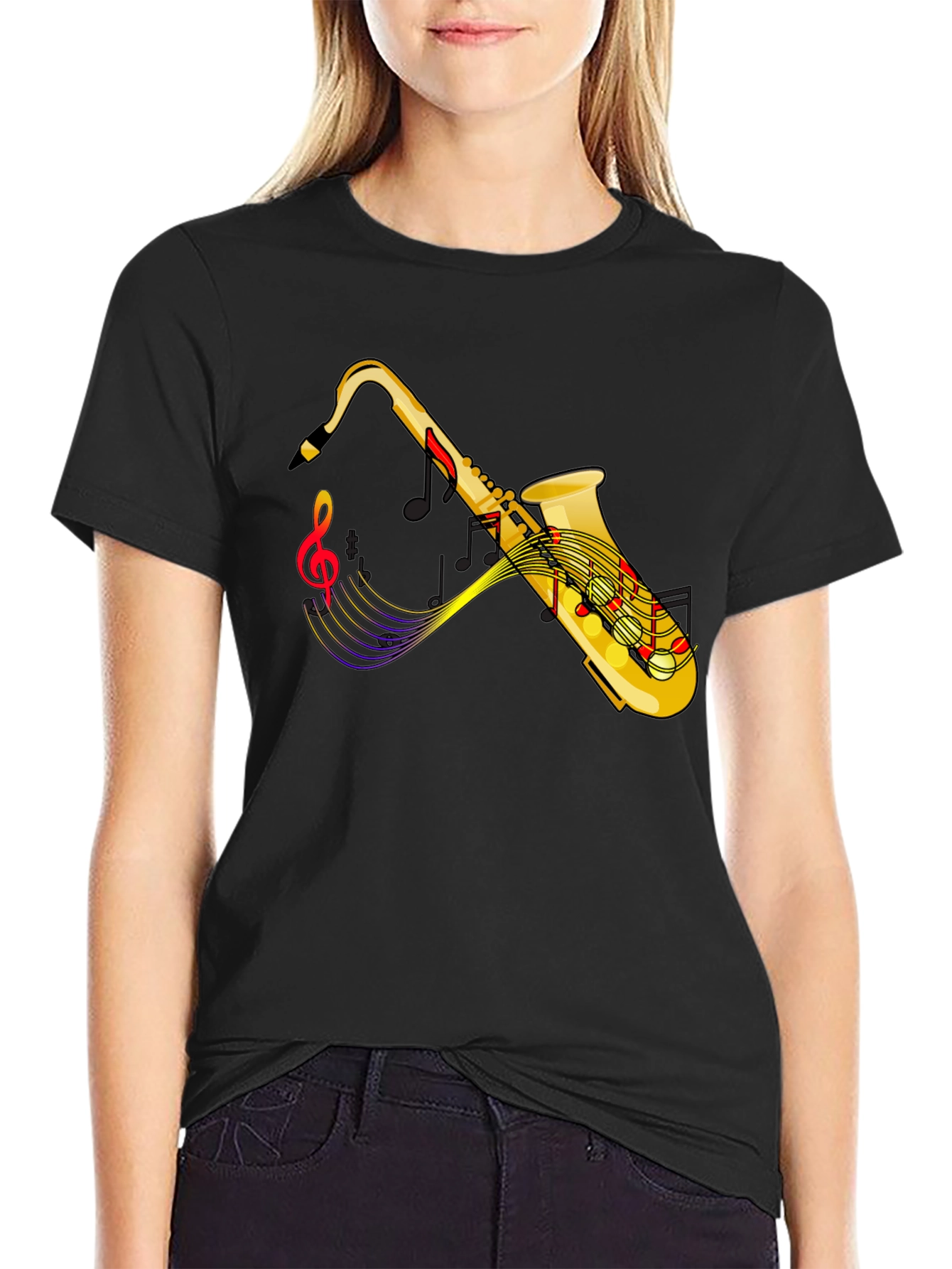 Saxophone Music T-Shirt - Cool Musician Tee