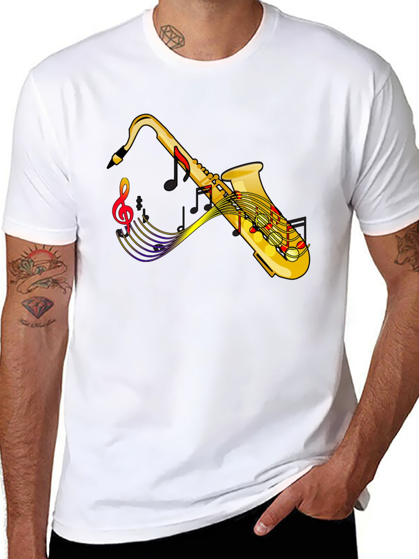 Saxophone Music T-Shirt - Cool Musician Tee