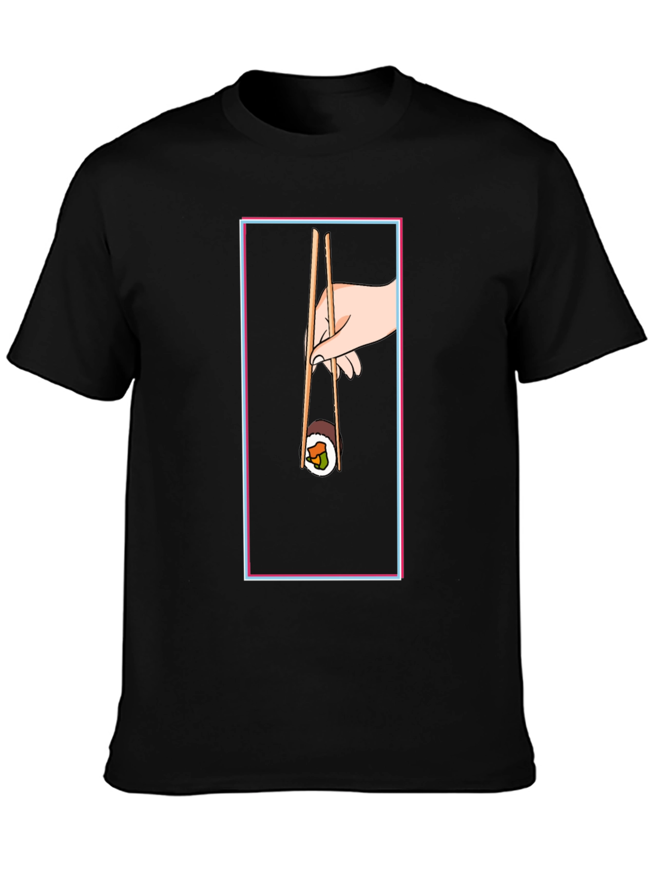 Sushi Chopsticks Graphic Tee - Unique Design