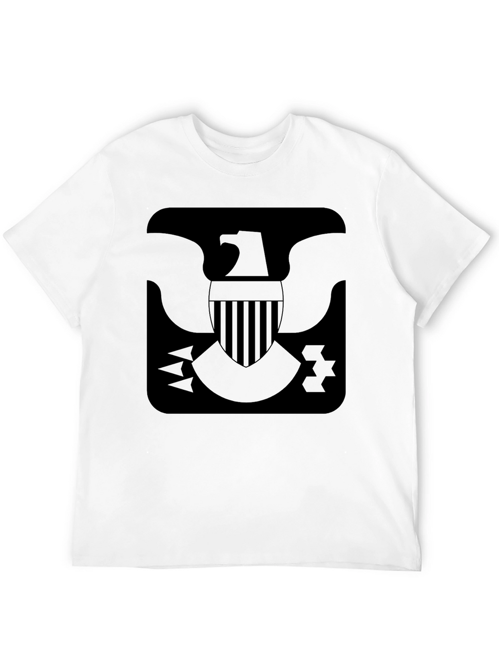 Black T-Shirt Eagle Emblem Graphic Tee