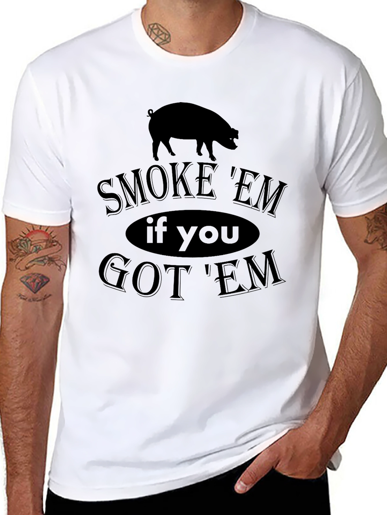 Smoke Em If You Got Em Black T-Shirt