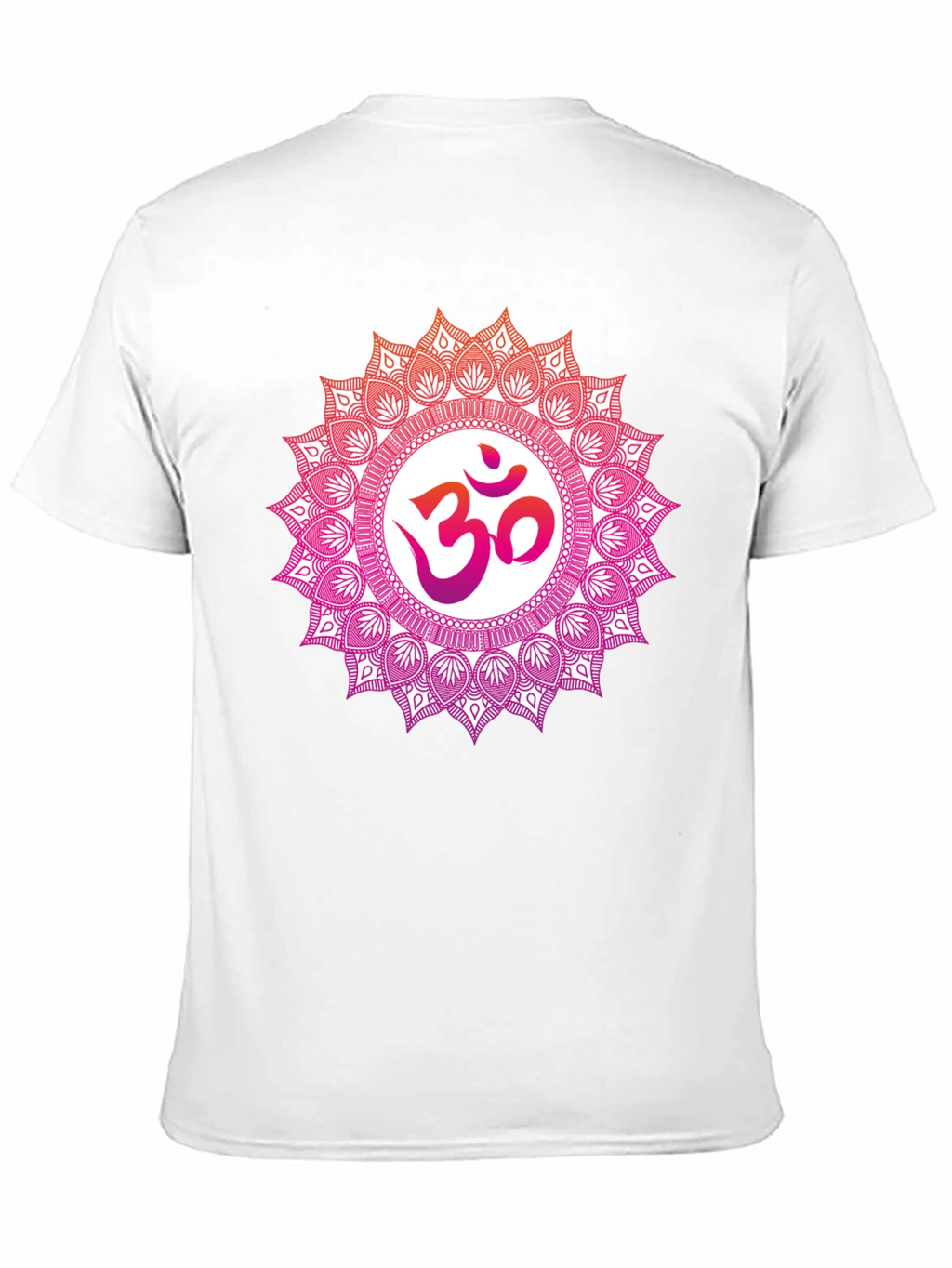 Om Mandala Graphic Tee - Black Cotton Blend T-Shirt