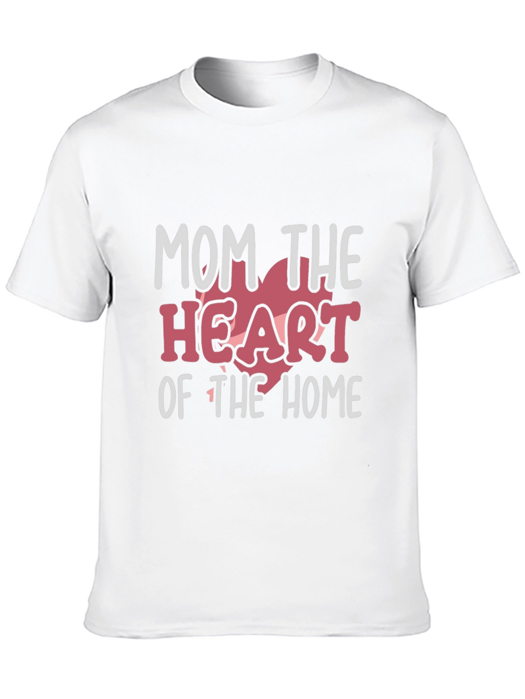 Mom the Heart of the Home Black T-Shirt
