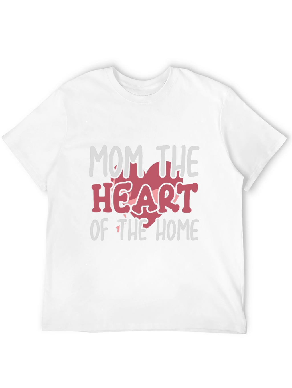 Mom the Heart of the Home Black T-Shirt