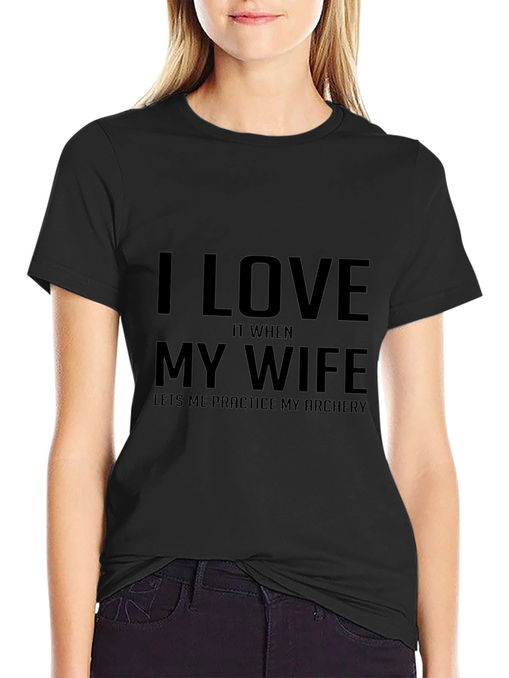 Funny Archery T-Shirt - I Love My Wife