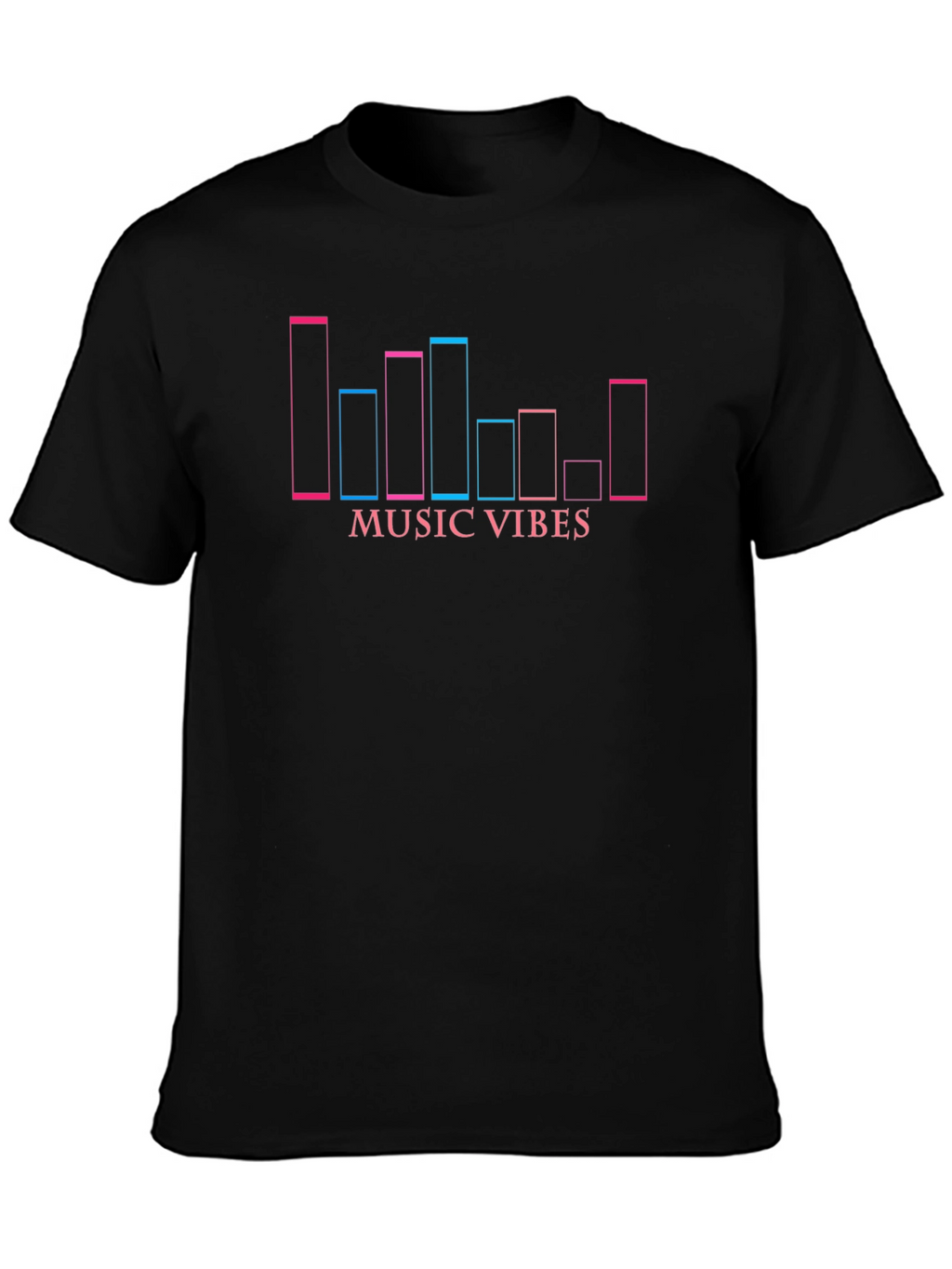 Music Vibes T-Shirt - Black Graphic Tee