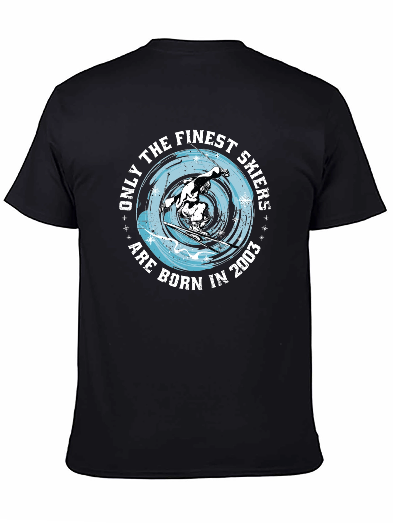 Finest Skiers Born in 2003 Black T-Shirt