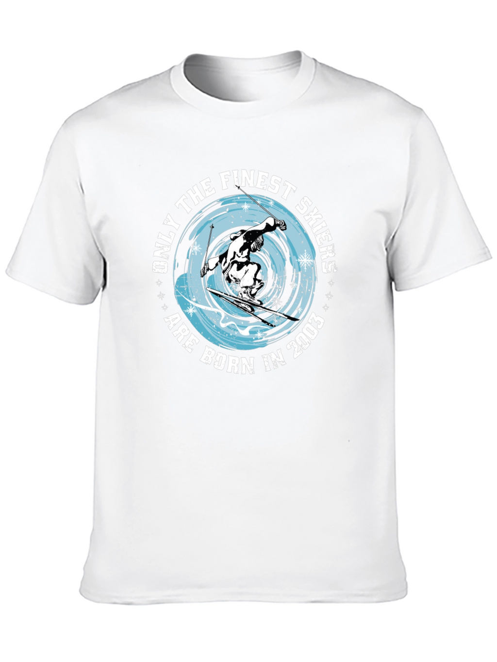 Finest Skiers Born in 2003 Black T-Shirt