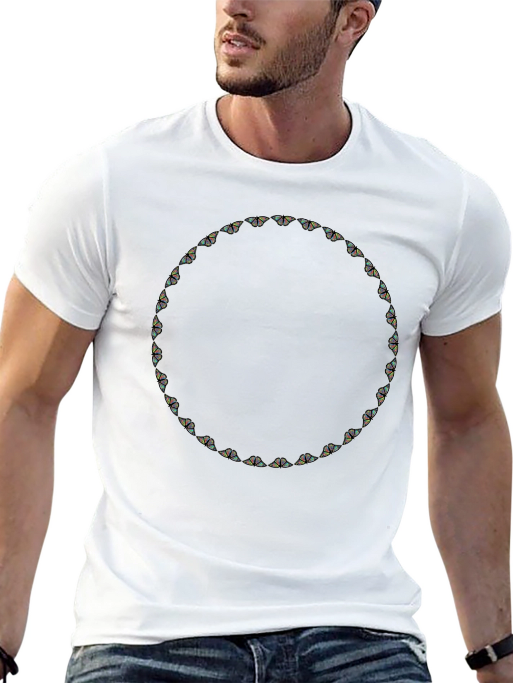 Butterfly Circle Graphic Tee