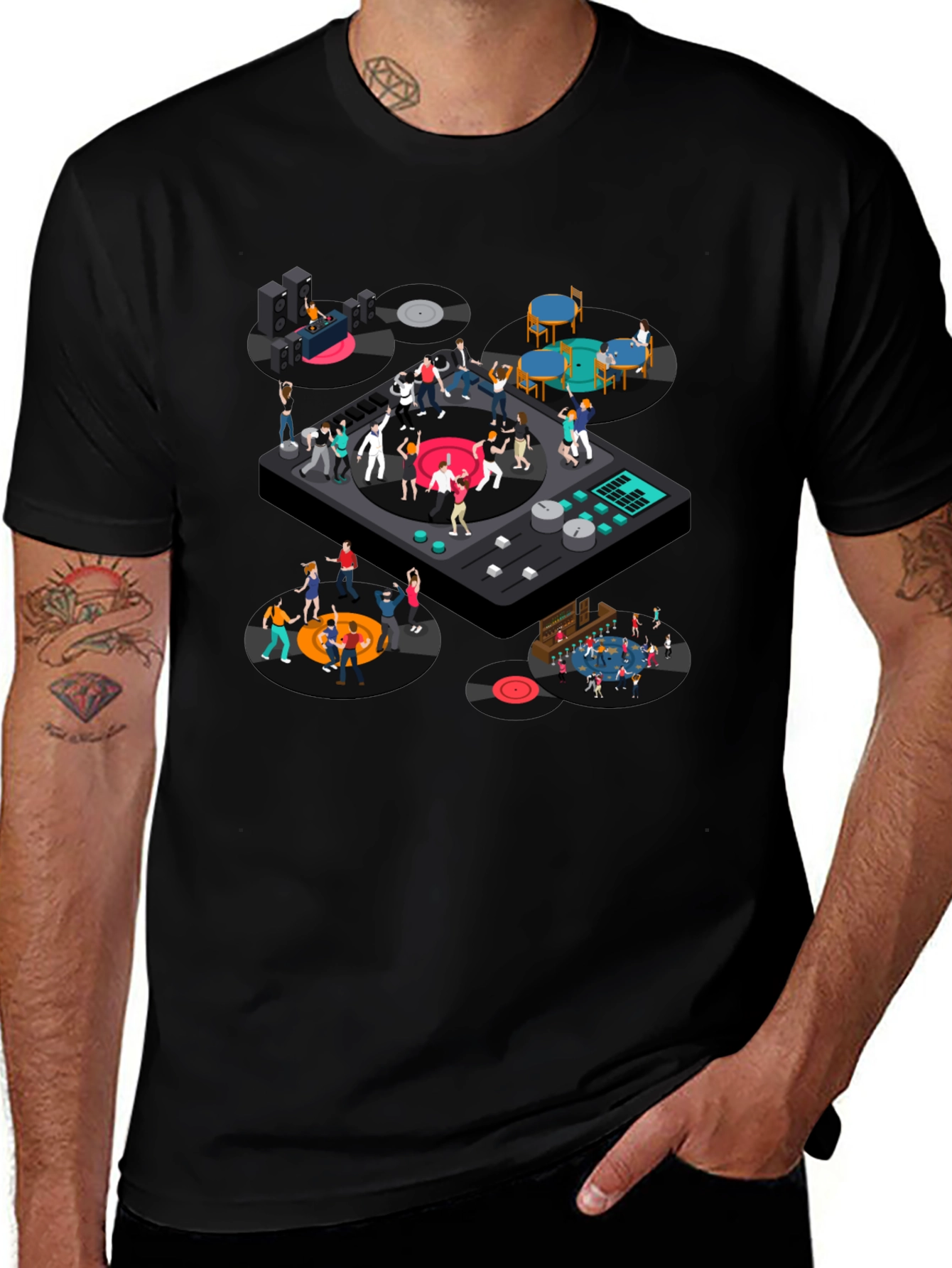 DJ Turntable Party T-Shirt