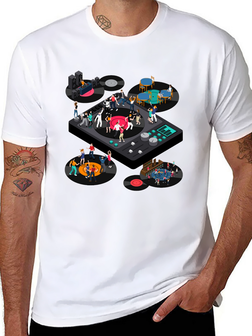 DJ Turntable Party T-Shirt