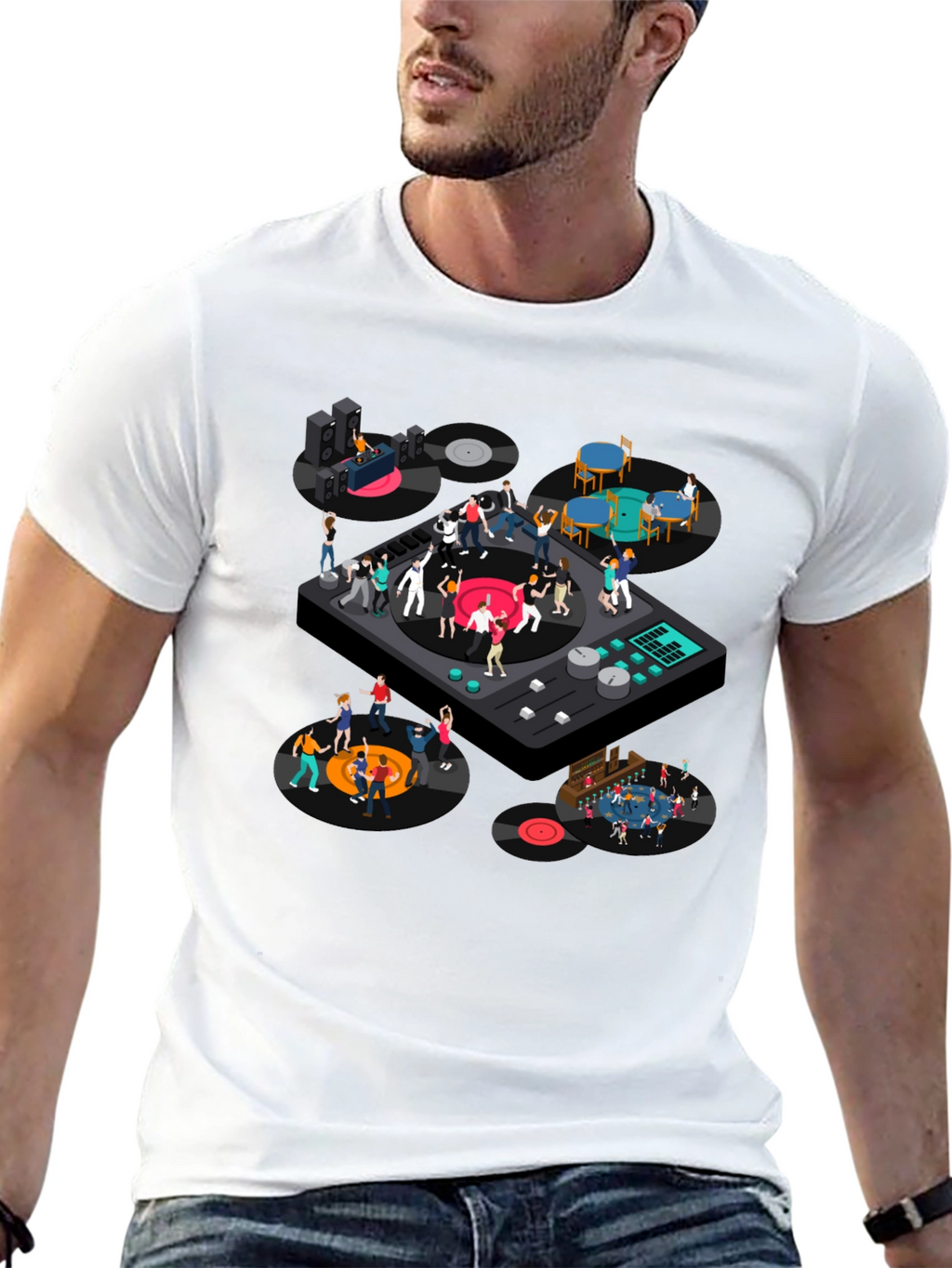 DJ Turntable Party T-Shirt