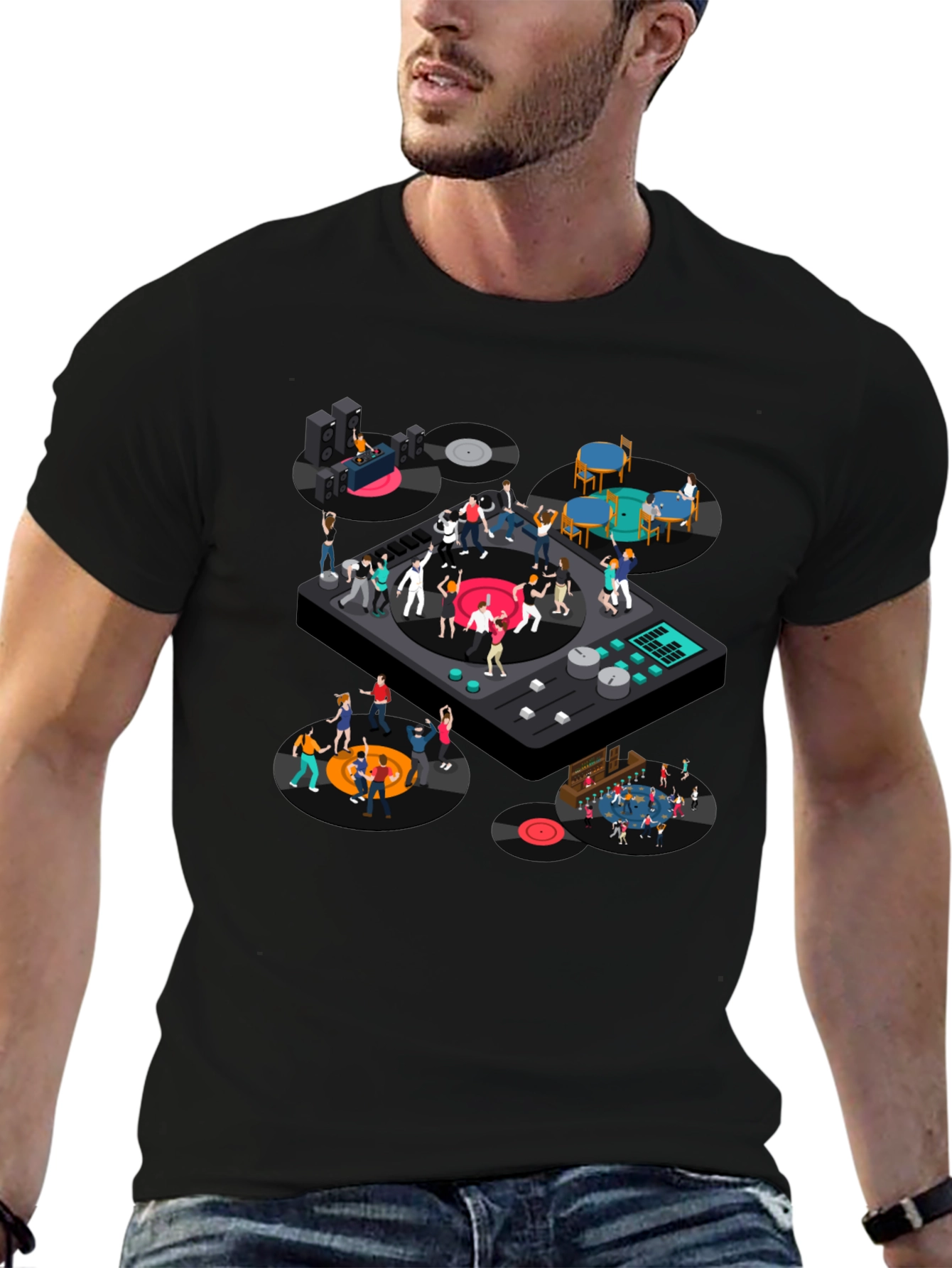 DJ Turntable Party T-Shirt