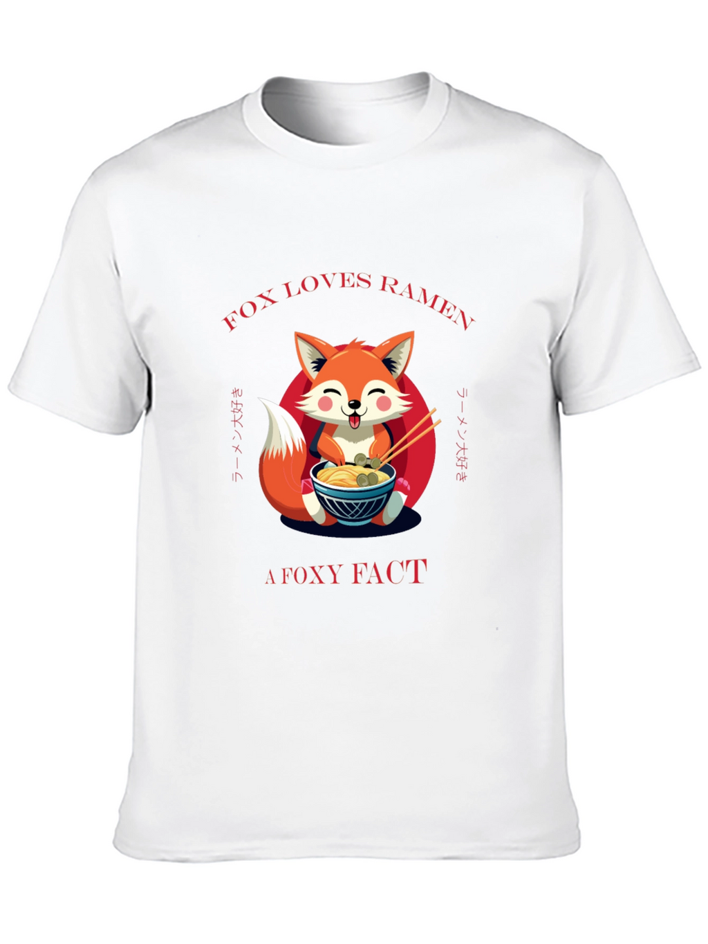 Fox Loves Ramen T-Shirt: A Foxy Fact!
