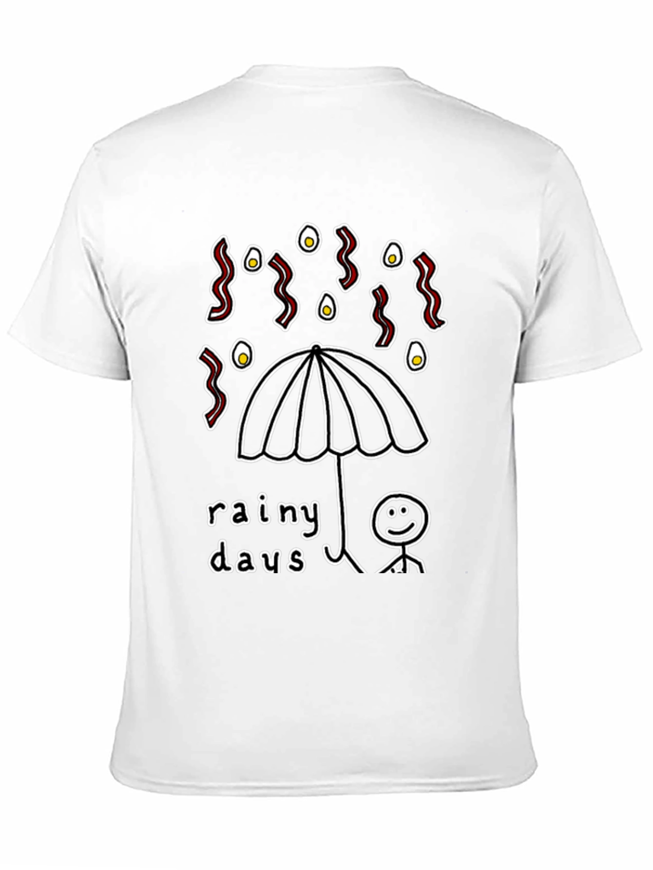 Rainy Days Bacon & Eggs Graphic T-Shirt