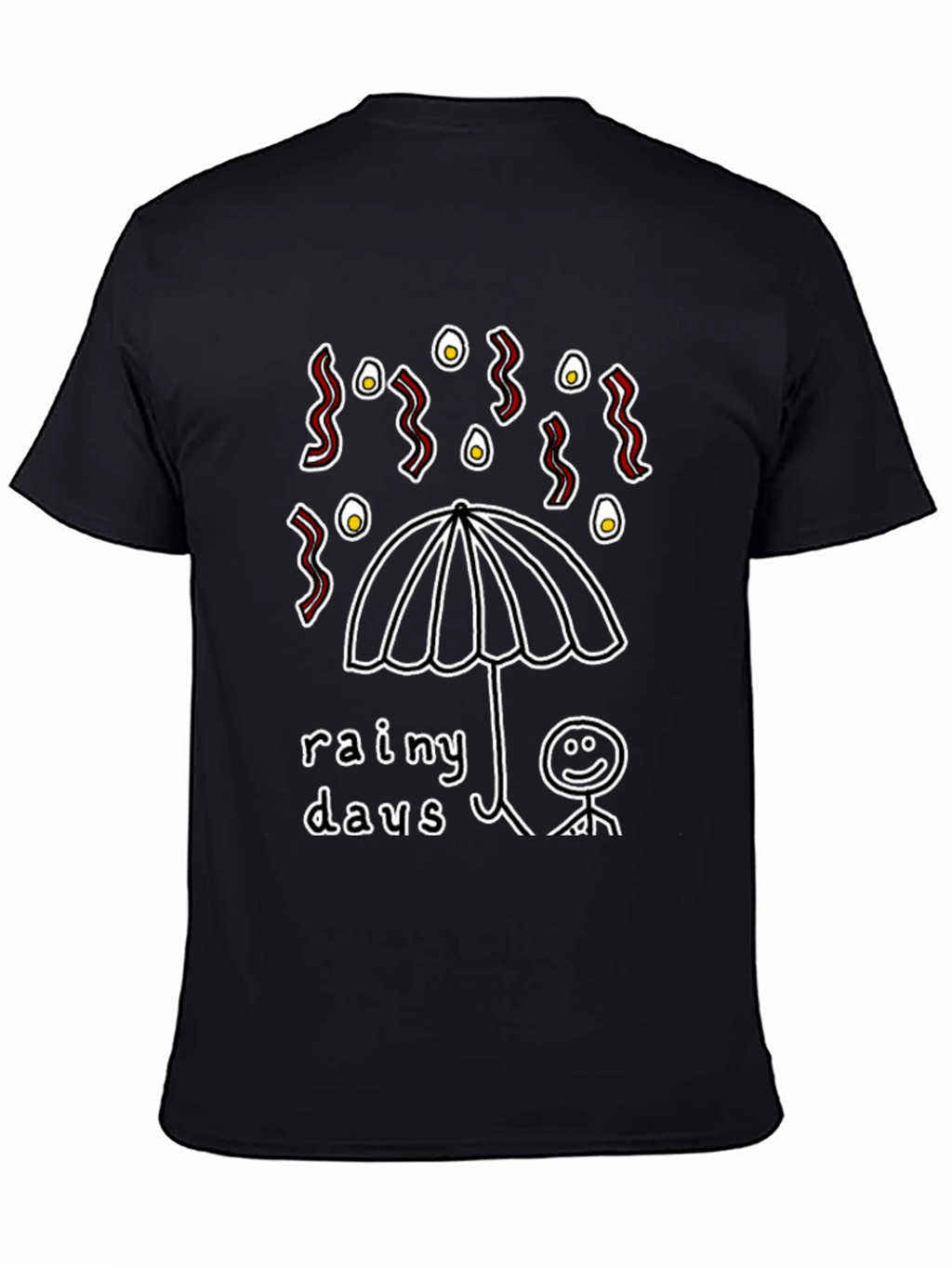 Rainy Days Bacon & Eggs Graphic T-Shirt