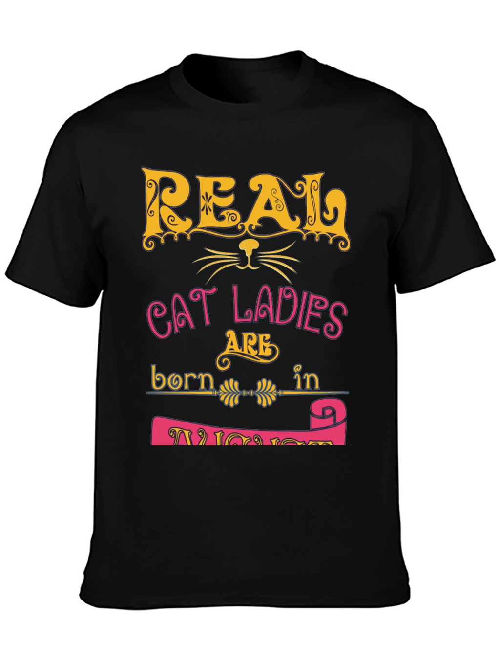 Real Cat Ladies Born in November Graphic T-Shirt