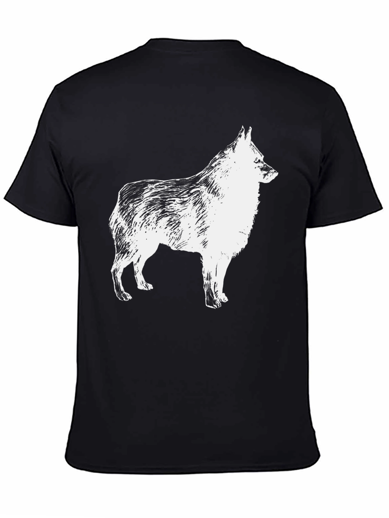 Dog Graphic T-Shirt - Mens Short Sleeve Crew Neck