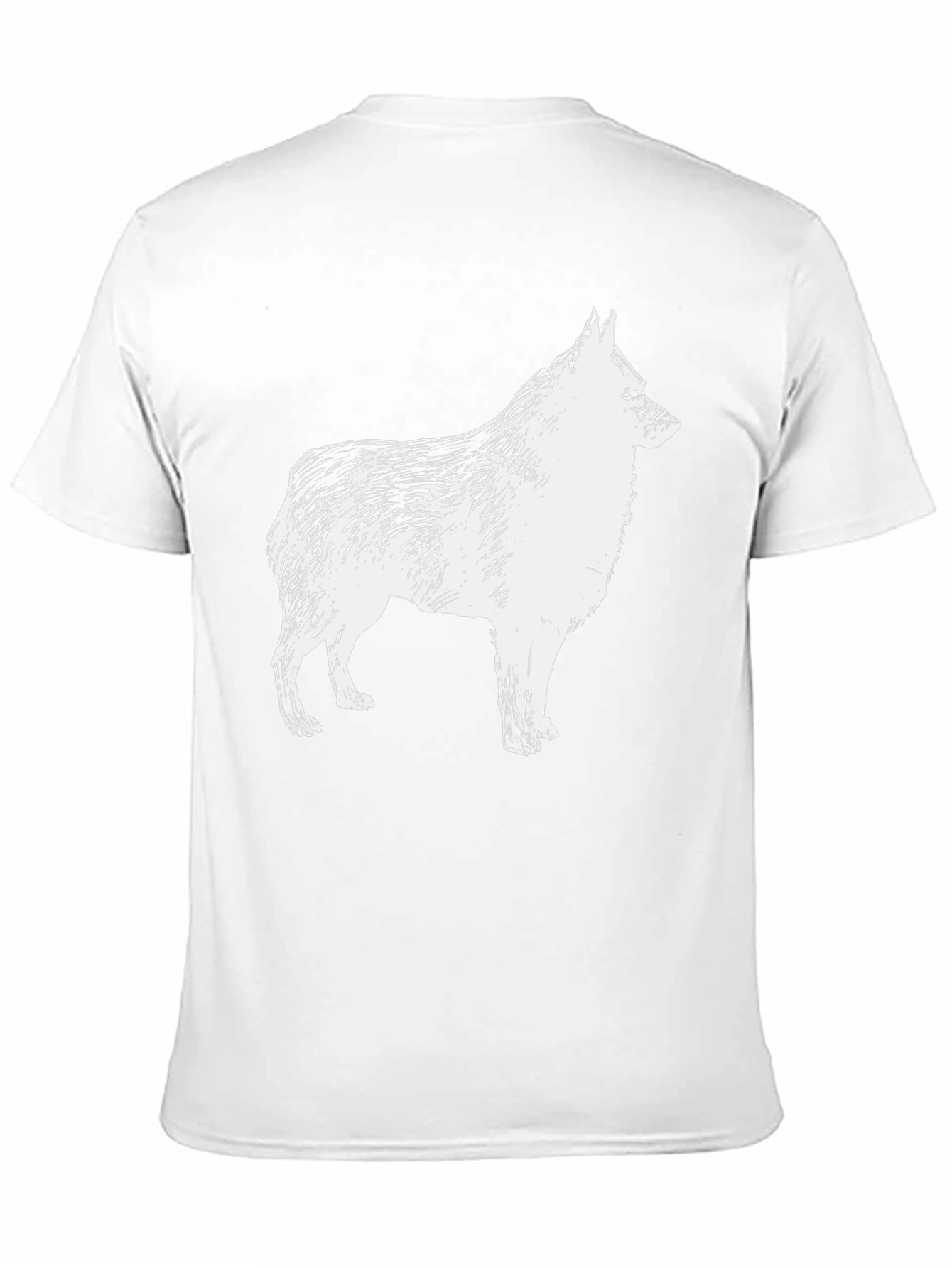 Dog Graphic T-Shirt - Mens Short Sleeve Crew Neck
