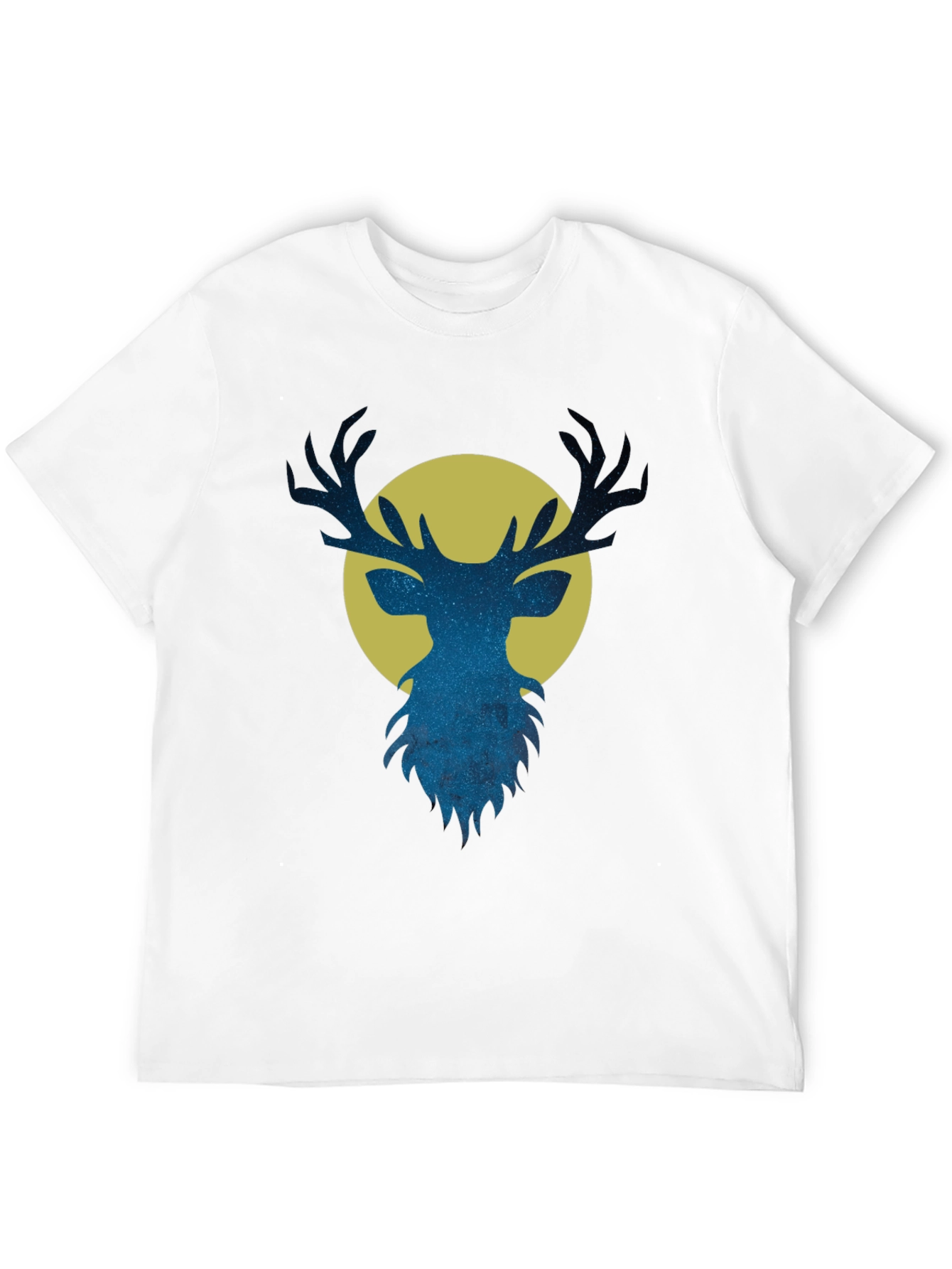Stargazer Deer Graphic Tee - Mens Black T-Shirt