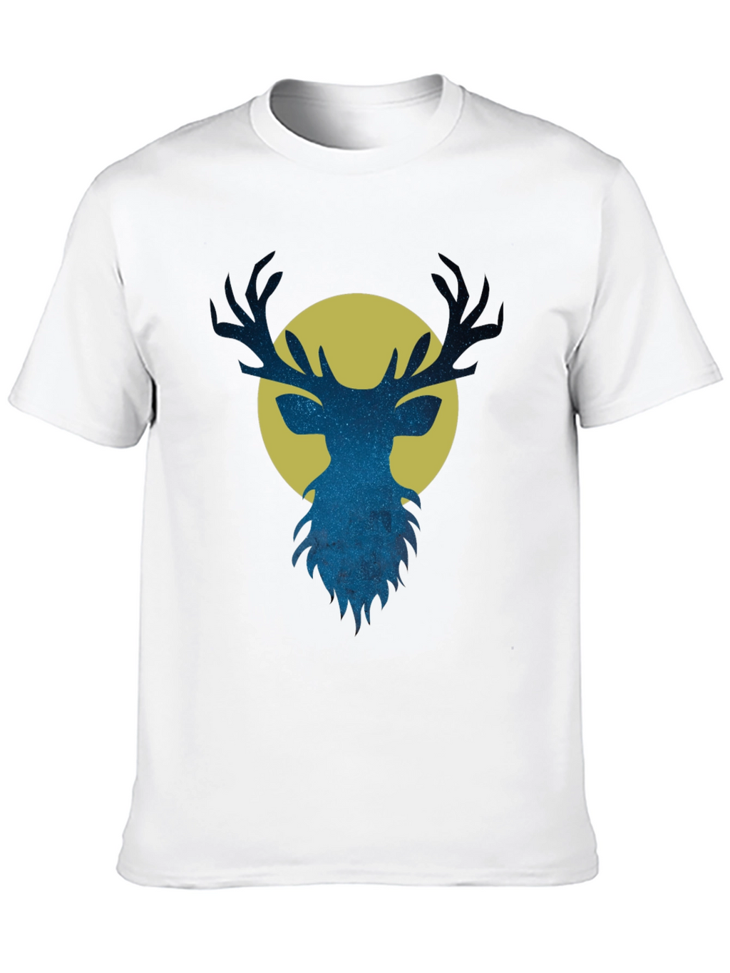 Stargazer Deer Graphic Tee - Mens Black T-Shirt