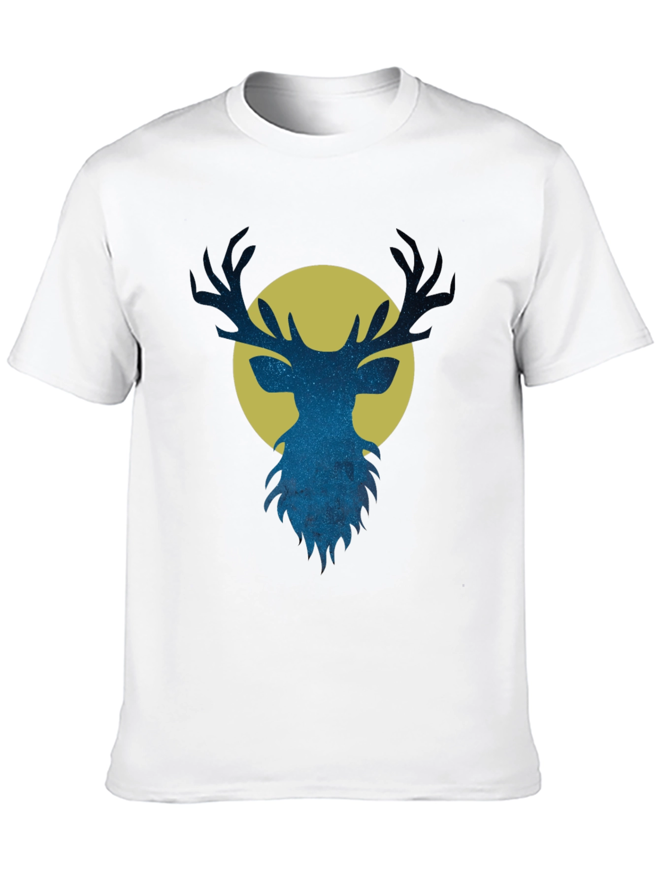 Stargazer Deer Graphic Tee - Mens Black T-Shirt