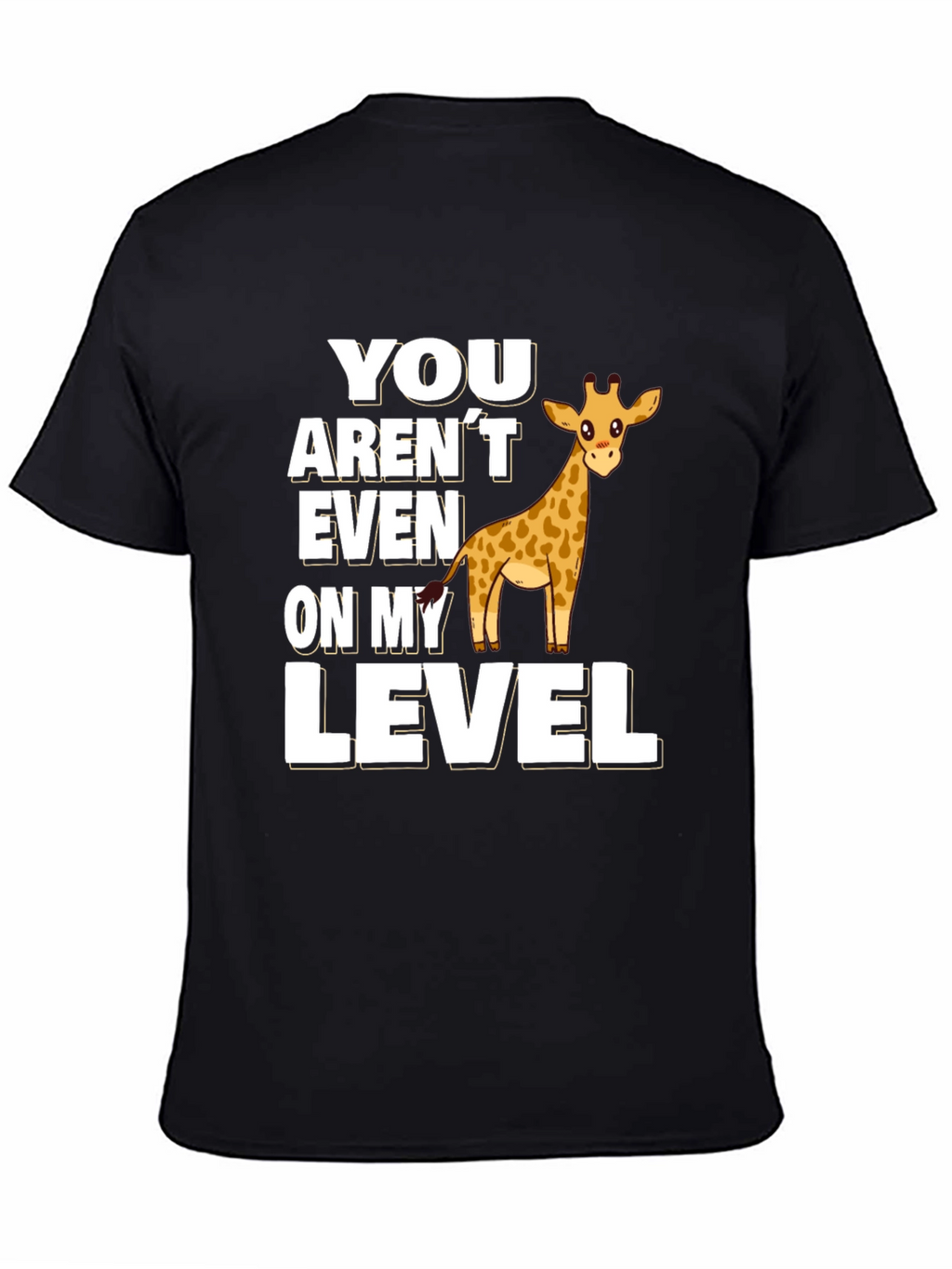 Giraffe Level T-Shirt Funny Animal Tee
