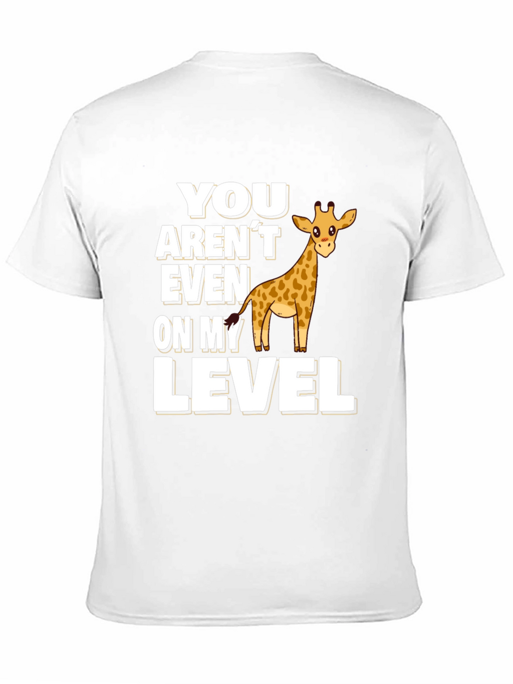 Giraffe Level T-Shirt Funny Animal Tee