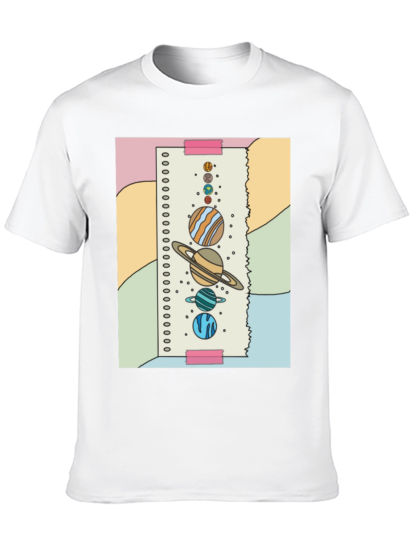 Planet Sketch T-Shirt - Fun Space Design