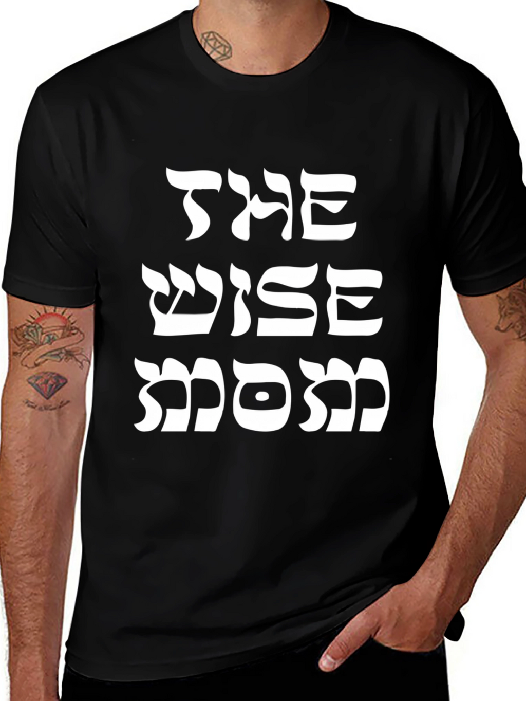 The Wise Mom T-Shirt - Black Graphic Tee