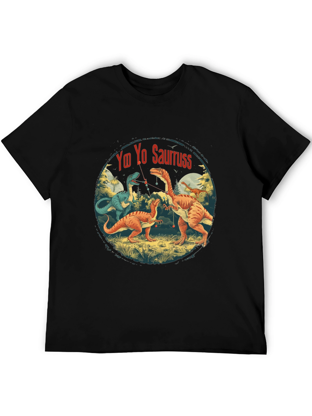 Yo Yo Sauruss T-Shirt - Dinosaur Fishing Fun!