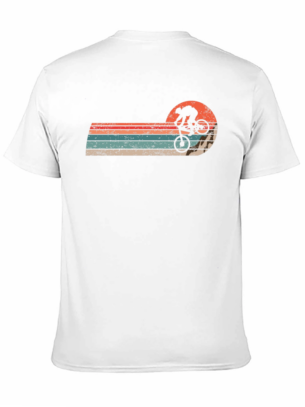 Retro Sunset Mountain Bike T-Shirt