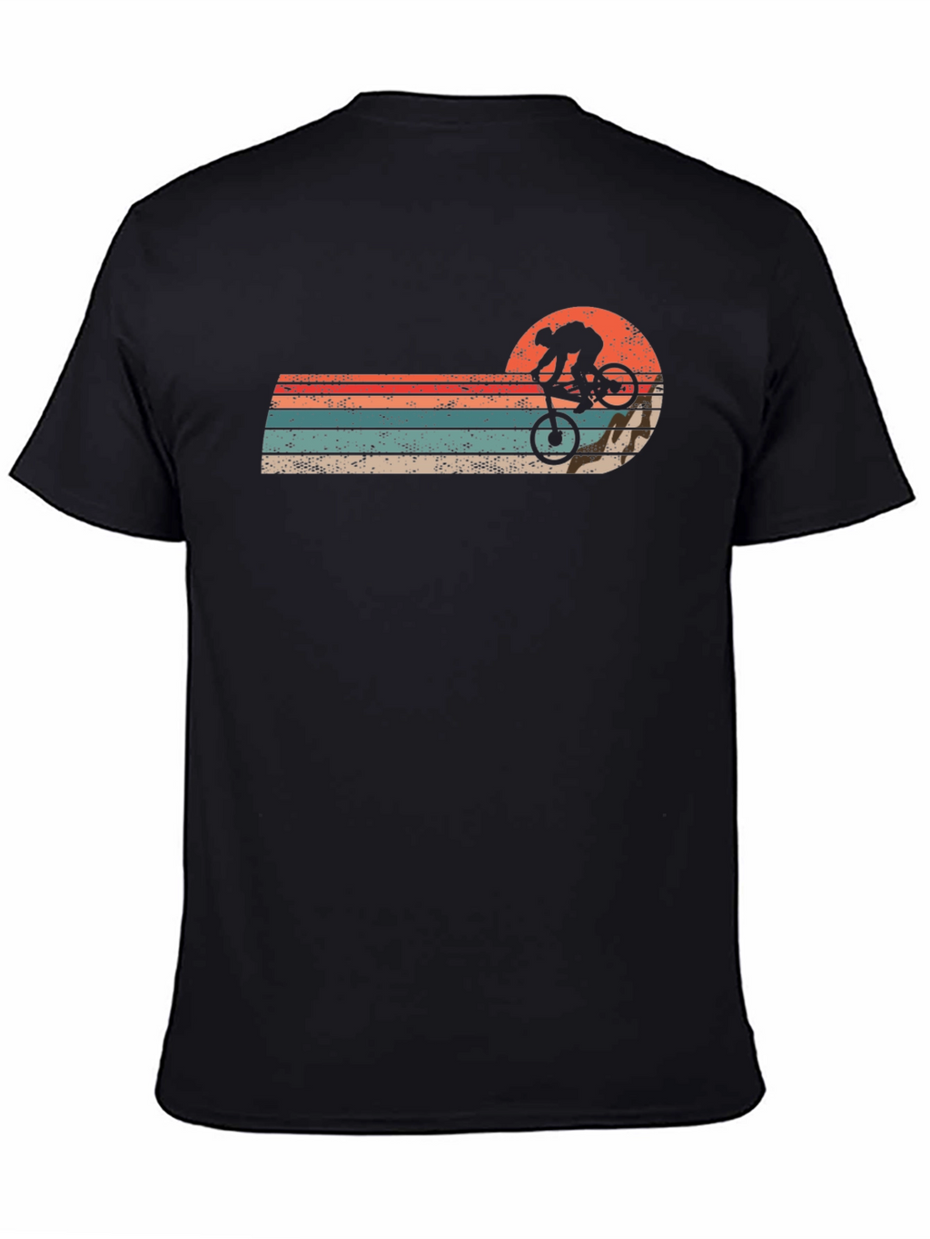 Retro Sunset Mountain Bike T-Shirt
