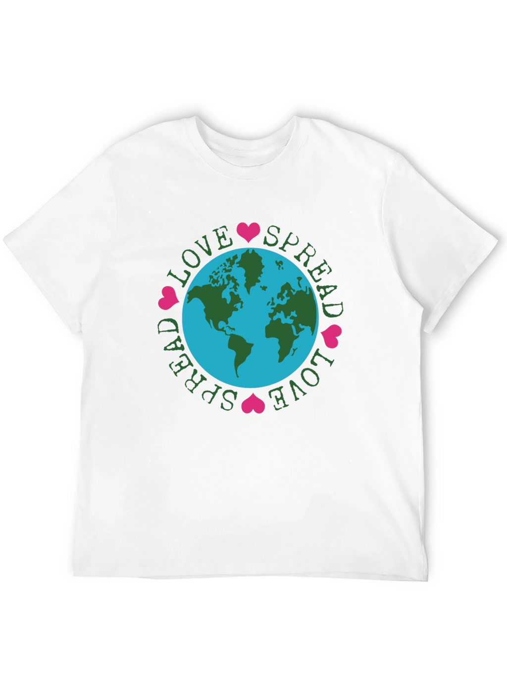 Spread Love Earth Tee - Black Graphic T-Shirt